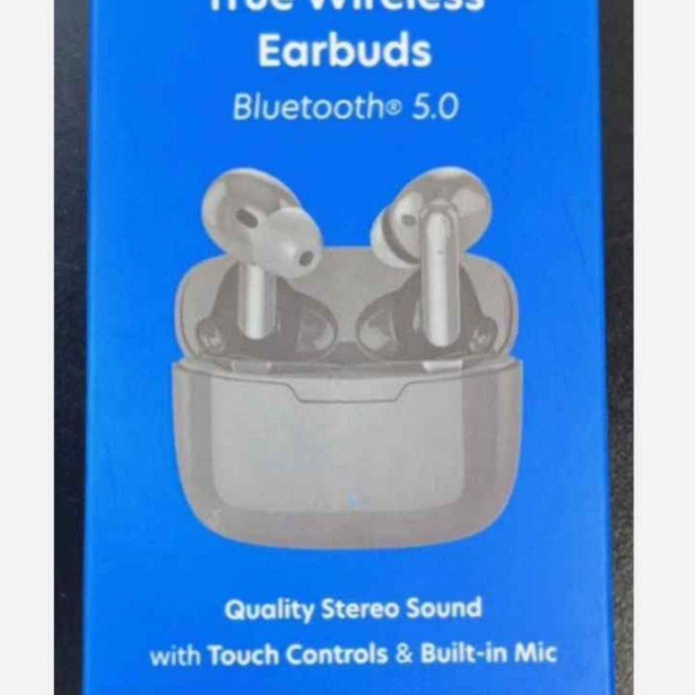 True Wireless Earbuds with Charging Case - White